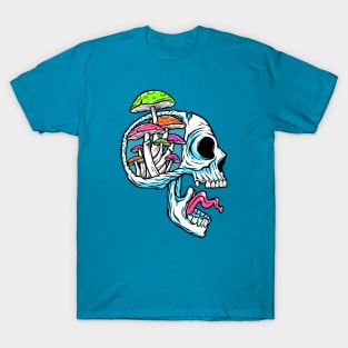 Screaming Shroom Skull T-Shirt